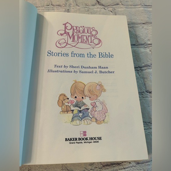 VINTAGE PRECIOUS MOMENTS STORIES FROM THE BIBLE CHILDREN’S BIBLE HARDCOVER - Picture 3 of 13